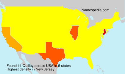 Surname Quilloy in USA Surname Quilloy in USA