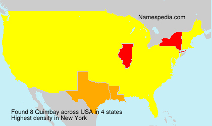 Surname Quimbay in USA Surname Quimbay in USA