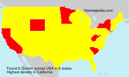 Surname Quimm in USA Surname Quimm in USA