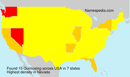 Surname Quimosing in USA Surname Quimosing in USA