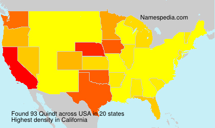 Surname Quindt in USA Surname Quindt in USA