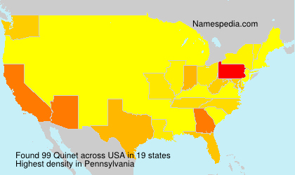 Surname Quinet in USA Surname Quinet in USA