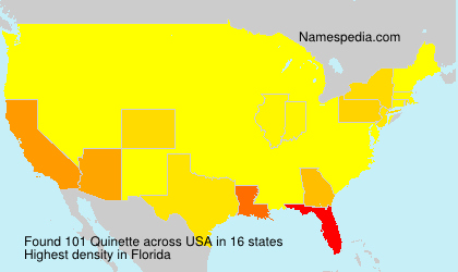 Surname Quinette in USA Surname Quinette in USA