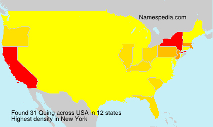 Surname Quing in USA Surname Quing in USA