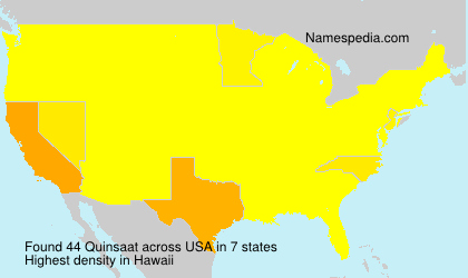 Surname Quinsaat in USA Surname Quinsaat in USA