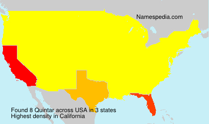Surname Quintar in USA Surname Quintar in USA