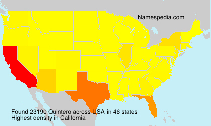Surname Quintero in USA Surname Quintero in USA