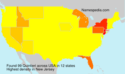 Surname Quintieri in USA Surname Quintieri in USA