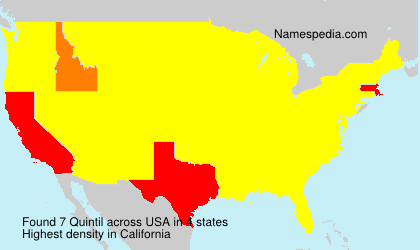 Surname Quintil in USA Surname Quintil in USA