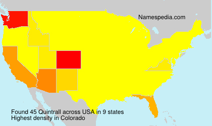 Surname Quintrall in USA Surname Quintrall in USA