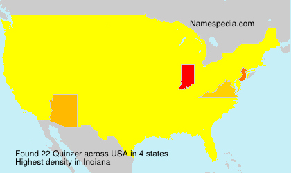 Surname Quinzer in USA Surname Quinzer in USA