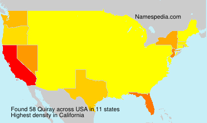 Surname Quiray in USA Surname Quiray in USA