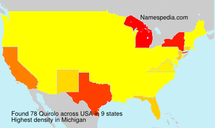 Surname Quirolo in USA Surname Quirolo in USA