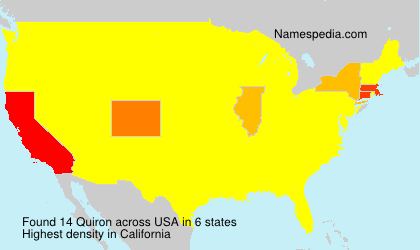 Surname Quiron in USA Surname Quiron in USA