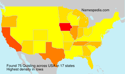Surname Quisling in USA Surname Quisling in USA