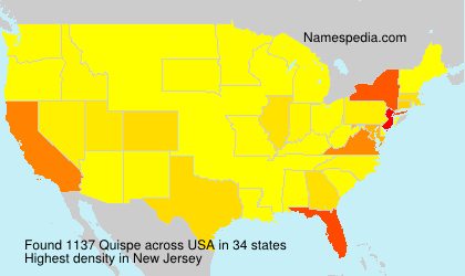 Surname Quispe in USA Surname Quispe in USA
