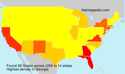 Surname Quiste in USA Surname Quiste in USA