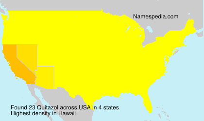 Surname Quitazol in USA Surname Quitazol in USA