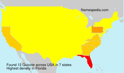 Surname Quixote in USA Surname Quixote in USA