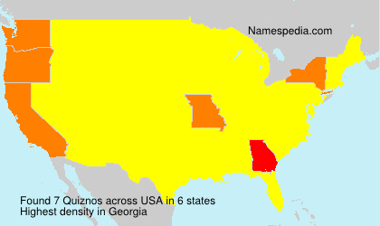 Surname Quiznos in USA Surname Quiznos in USA
