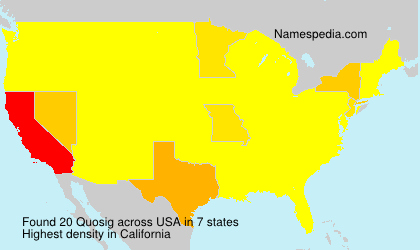 Surname Quosig in USA Surname Quosig in USA