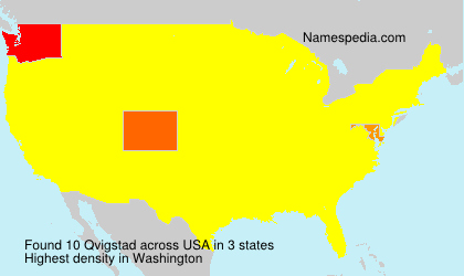 Surname Qvigstad in USA
