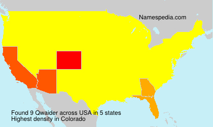 Surname Qwaider in USA