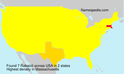 Surname Rabaioli in USA Surname Rabaioli in USA