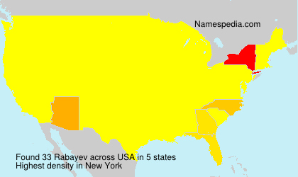 Surname Rabayev in USA Surname Rabayev in USA