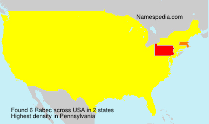 Surname Rabec in USA Surname Rabec in USA