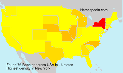 Surname Rabeler in USA Surname Rabeler in USA