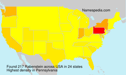 Surname Rabenstein in USA Surname Rabenstein in USA