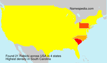 Surname Rabicki in USA Surname Rabicki in USA