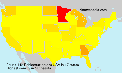 Surname Rabideaux in USA Surname Rabideaux in USA