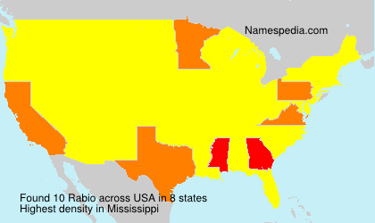 Surname Rabio in USA Surname Rabio in USA