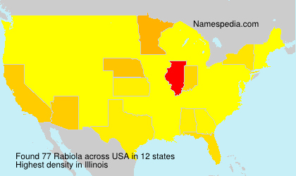 Surname Rabiola in USA Surname Rabiola in USA