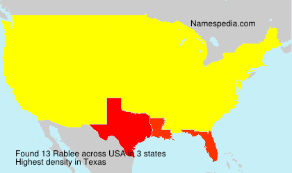 Surname Rablee in USA Surname Rablee in USA