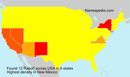 Surname Raboff in USA Surname Raboff in USA