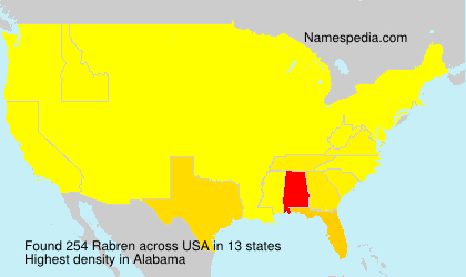 Surname Rabren in USA Surname Rabren in USA