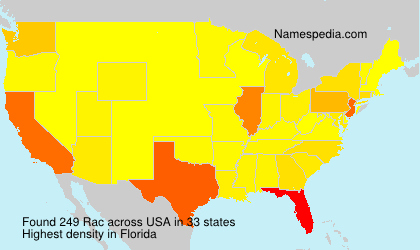 Surname Rac in USA Surname Rac in USA