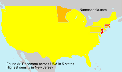 Surname Racamato in USA Surname Racamato in USA