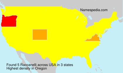 Surname Raccanelli in USA Surname Raccanelli in USA