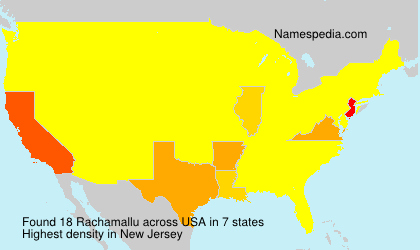 Surname Rachamallu in USA Surname Rachamallu in USA