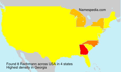 Surname Rachmann in USA Surname Rachmann in USA