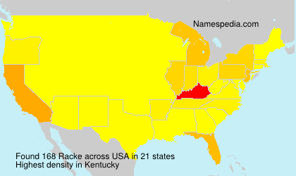 Surname Racke in USA Surname Racke in USA
