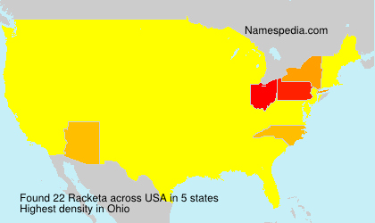Surname Racketa in USA Surname Racketa in USA