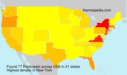 Surname Rackowski in USA Surname Rackowski in USA
