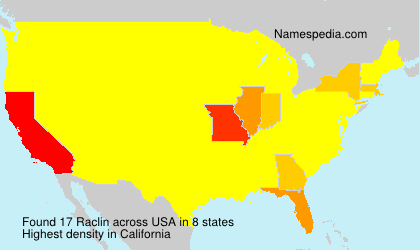 Surname Raclin in USA Surname Raclin in USA
