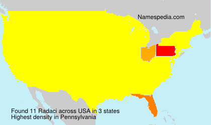 Surname Radaci in USA Surname Radaci in USA