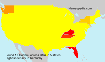 Surname Radank in USA Surname Radank in USA